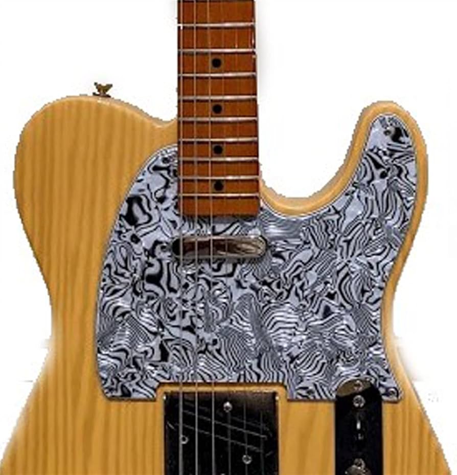 Amazon.co.jp: ホワイト ブラック シェル 5 穴 エレキ ギター